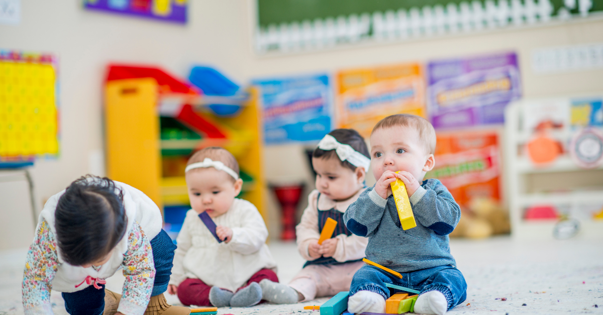 Allowing children to sit and play near eachother to encourage friendship development