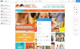 editing a home daycare website