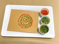 cork kernel mosaic art fine motor activity for preschoolers and toddlers