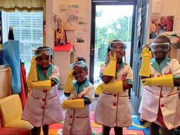 Children dressing up