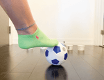 kick the cup preschool toddler gross motor skills activity