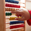 child hand with toy