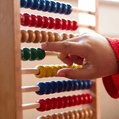 child hand with toy