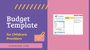 budget template for childcare providers