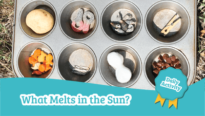 what melts in the sun preschool science activity