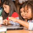 Children using a laptop