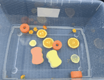 summery sensory bin fine motor activity for preschoolers and toddlers