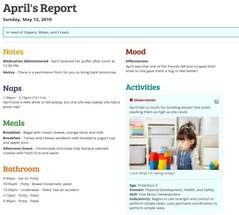 daily report childcare