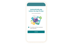 childcare automatic payments screenshot