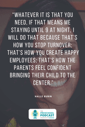 halle rubin preschool podcast quote
