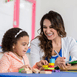 educator and child