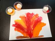 marshmallow fire painting fine motor activity for preschoolers and toddlers