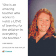 Cheri Wenzel - 2018 Early Childhood Educator of the Year Finalist