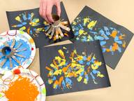 paper tube fireworks fine motor activity for preschoolers and toddlers