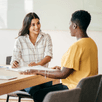 Women in a job interview