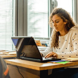 Women on computer
