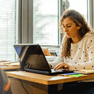 Women on computer