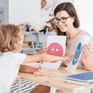 teaching child with signs