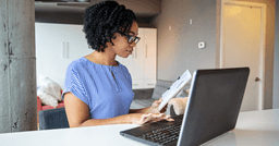 An early childhood center director managing the center's finances