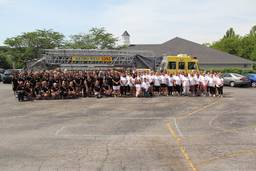 The Elegant Child staff on their 25th anniversary.