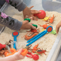 preschool classroom sandbox