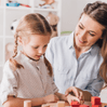educator with child