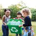 children recycling in a park