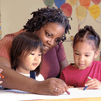 teacher and children