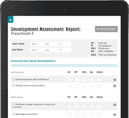 HiMama assessment on tablet