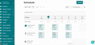 GIF highlighting the new lillio staff scheduling feature and how it works