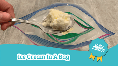 ice cream in a bag preschool science activity